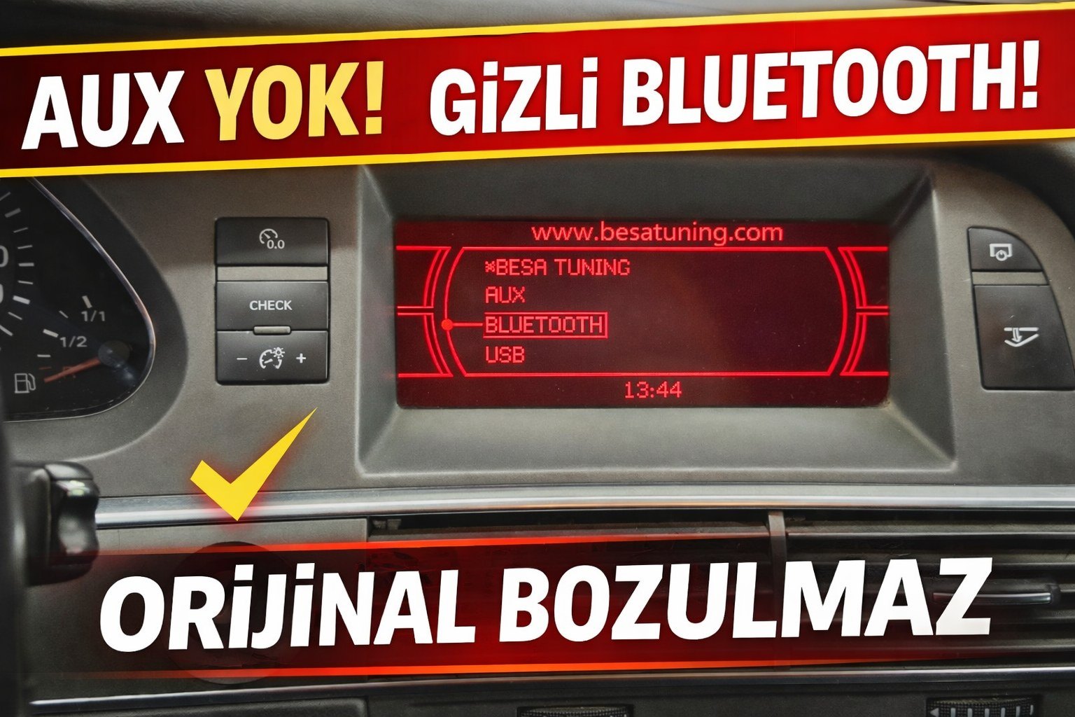 Audi A6 C6 4F MMI 2G Kırmızı Ekran Bluetooth Entegrasyonu